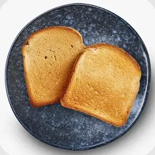 Two slices of non-gluten toast (v)