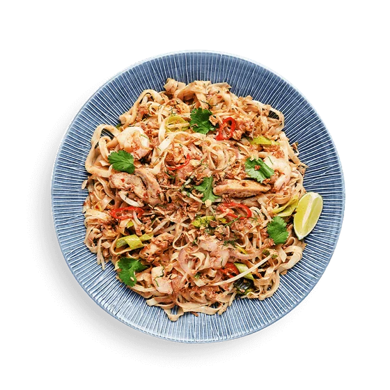 Wagamama chicken + prawn pad thai